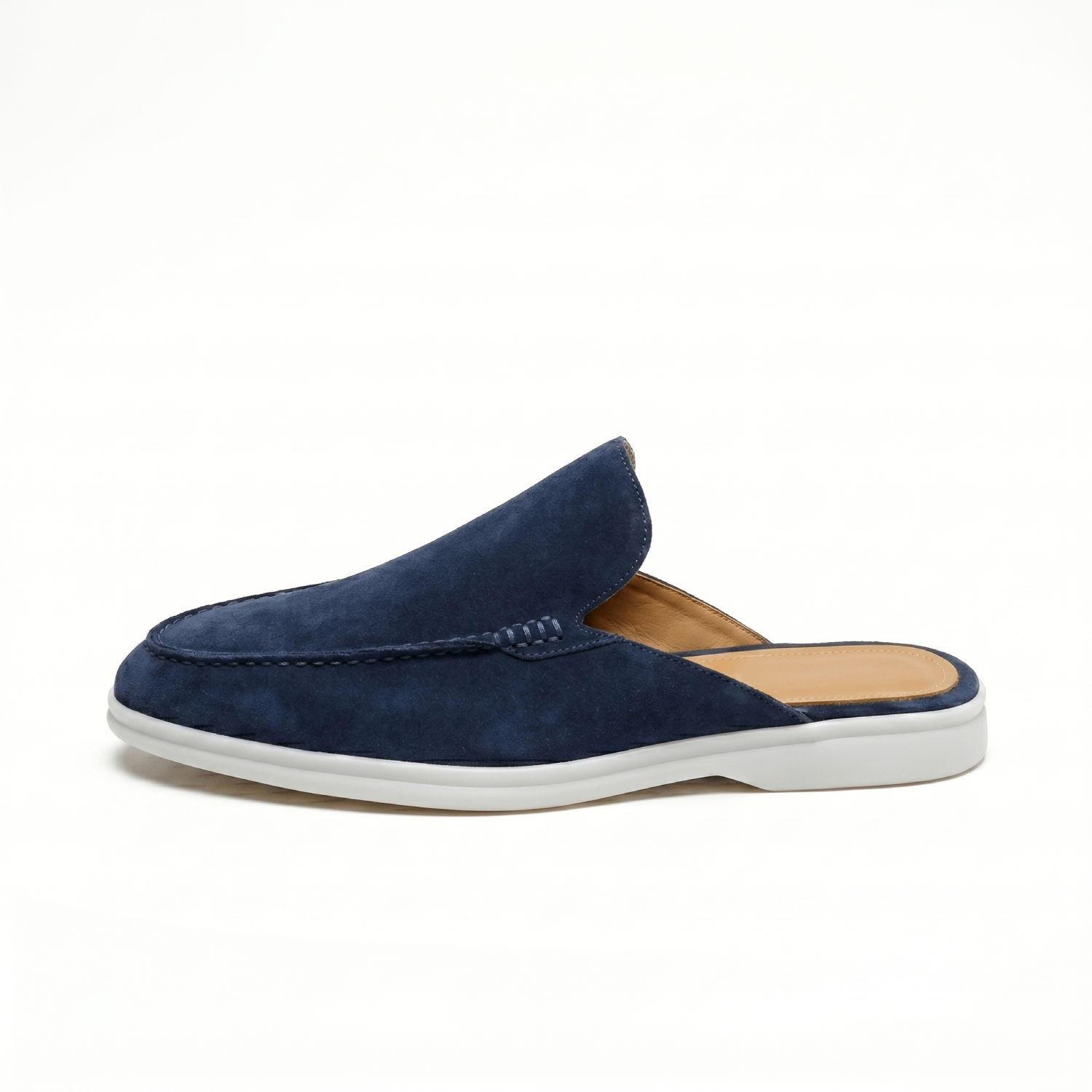 Vento - Mocassins en daim à dos ouvert pour hommes