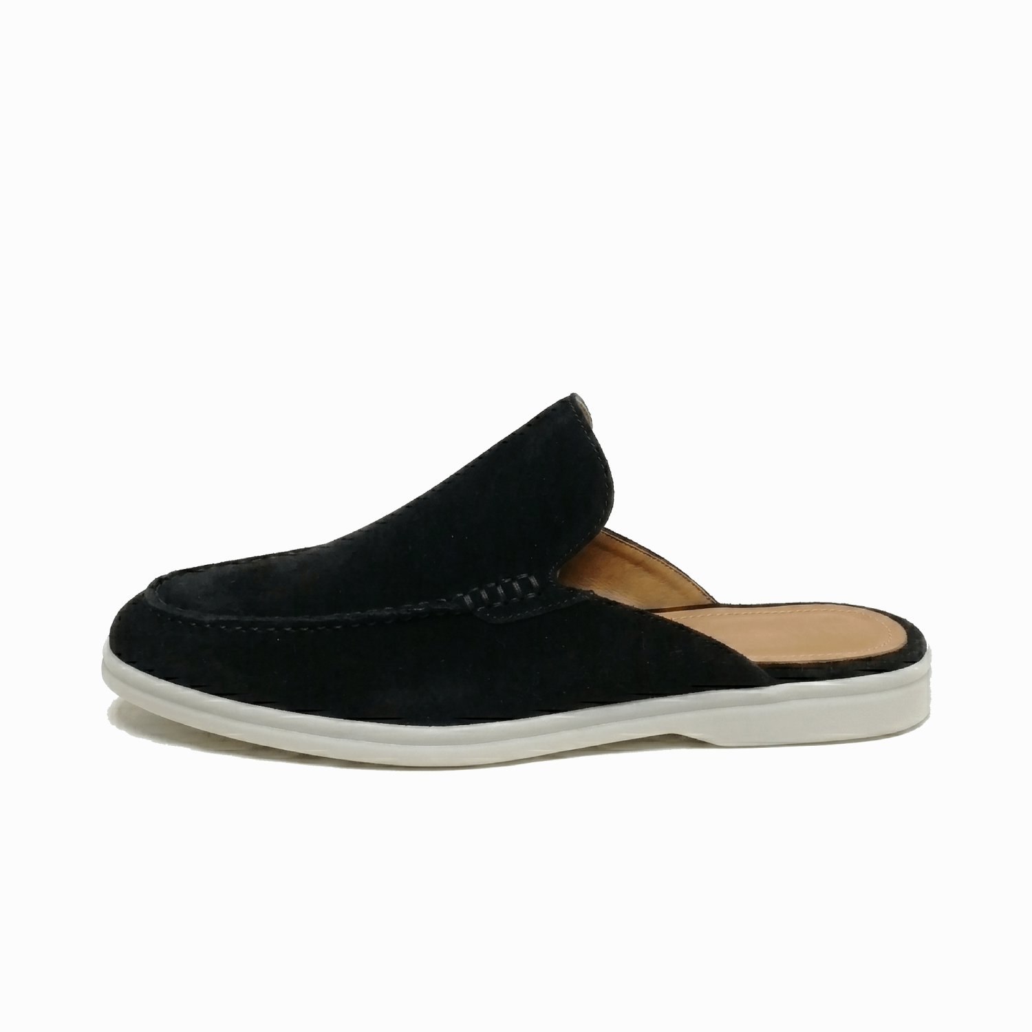 Vento - Mocassins en daim à dos ouvert pour hommes