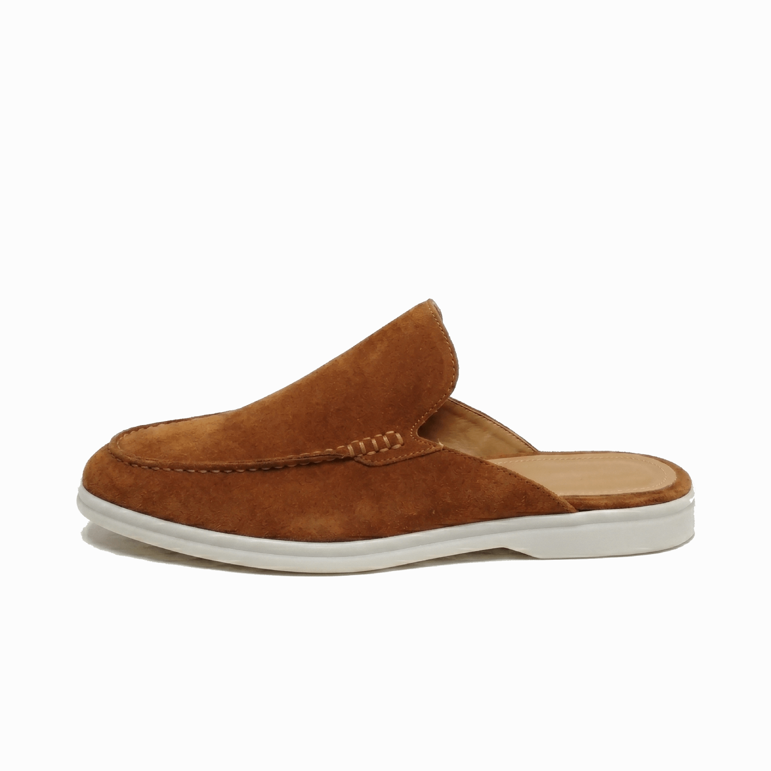 Vento - Mocassins en daim à dos ouvert pour hommes